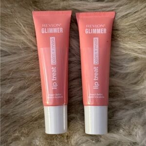 ‼️2 PACK ‼️Revlon Glimmer Lip Treat Balm + Mask — Peach Bellini